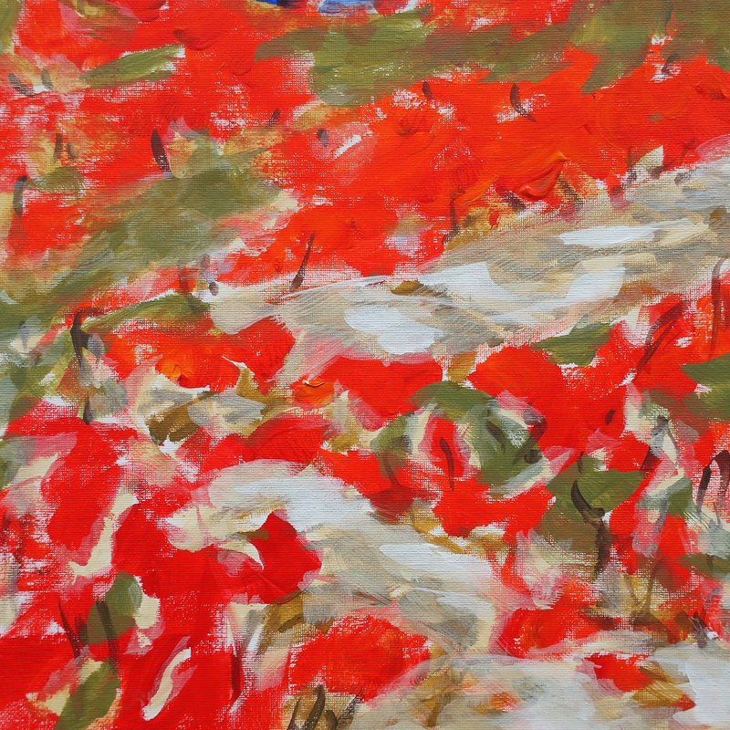 White Stone Red Trees